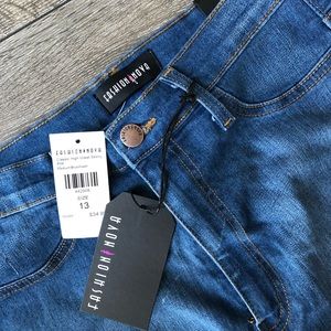 Fashion Nova high waist skinny jeans size 13